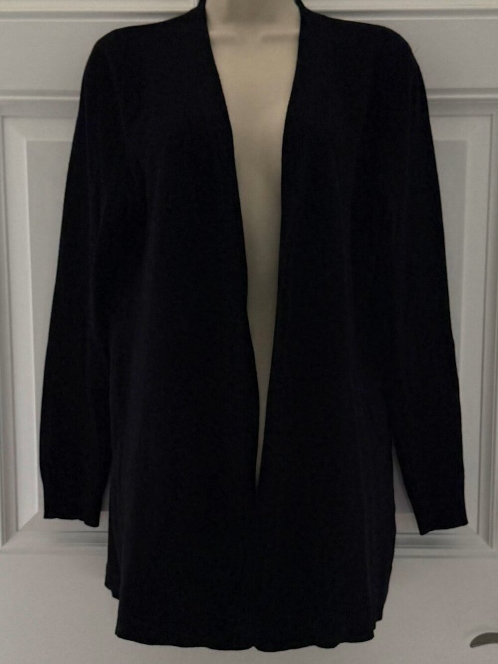 Black Ruffle Back Sweater by Cupio